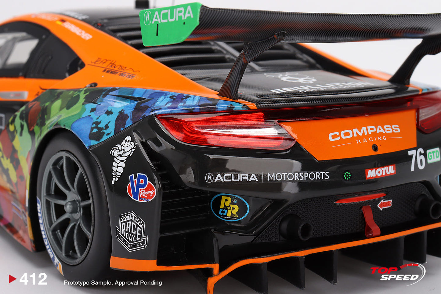 Topspeed 1:18 Acura NSX GT3 EVO #76 Compass Racing IMSA 2021