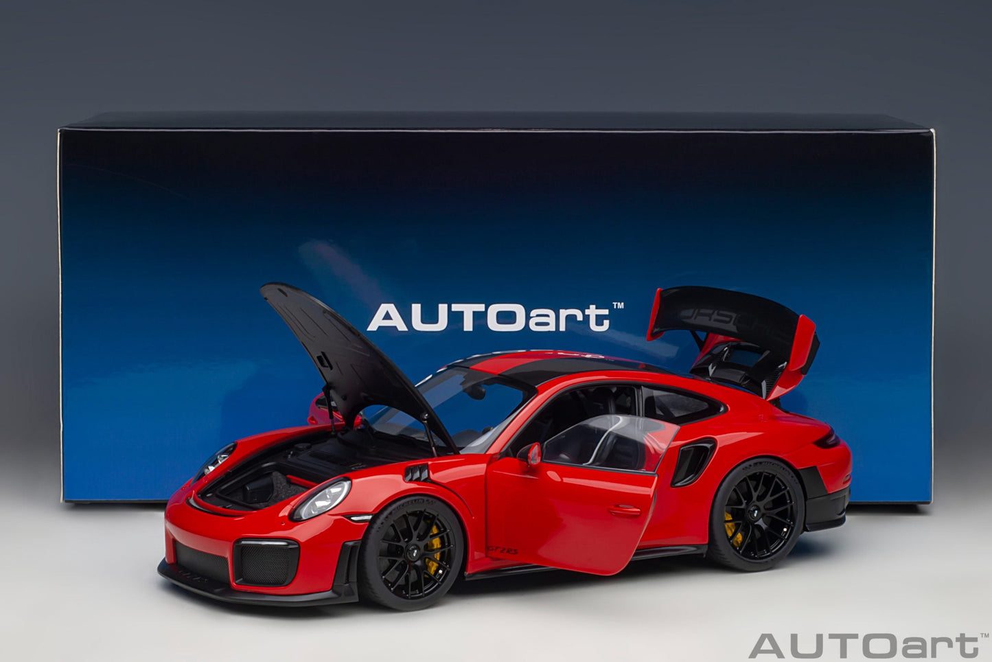 AUTOart Porsche 911 991.2 GT2 RS w/ Weissach Pkg Guards Red 1:18