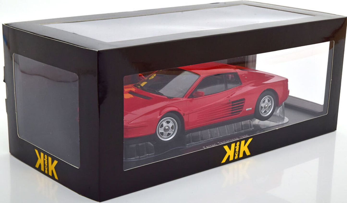 KK Scale 1986 Ferrari Testarossa Red European Version 1:18