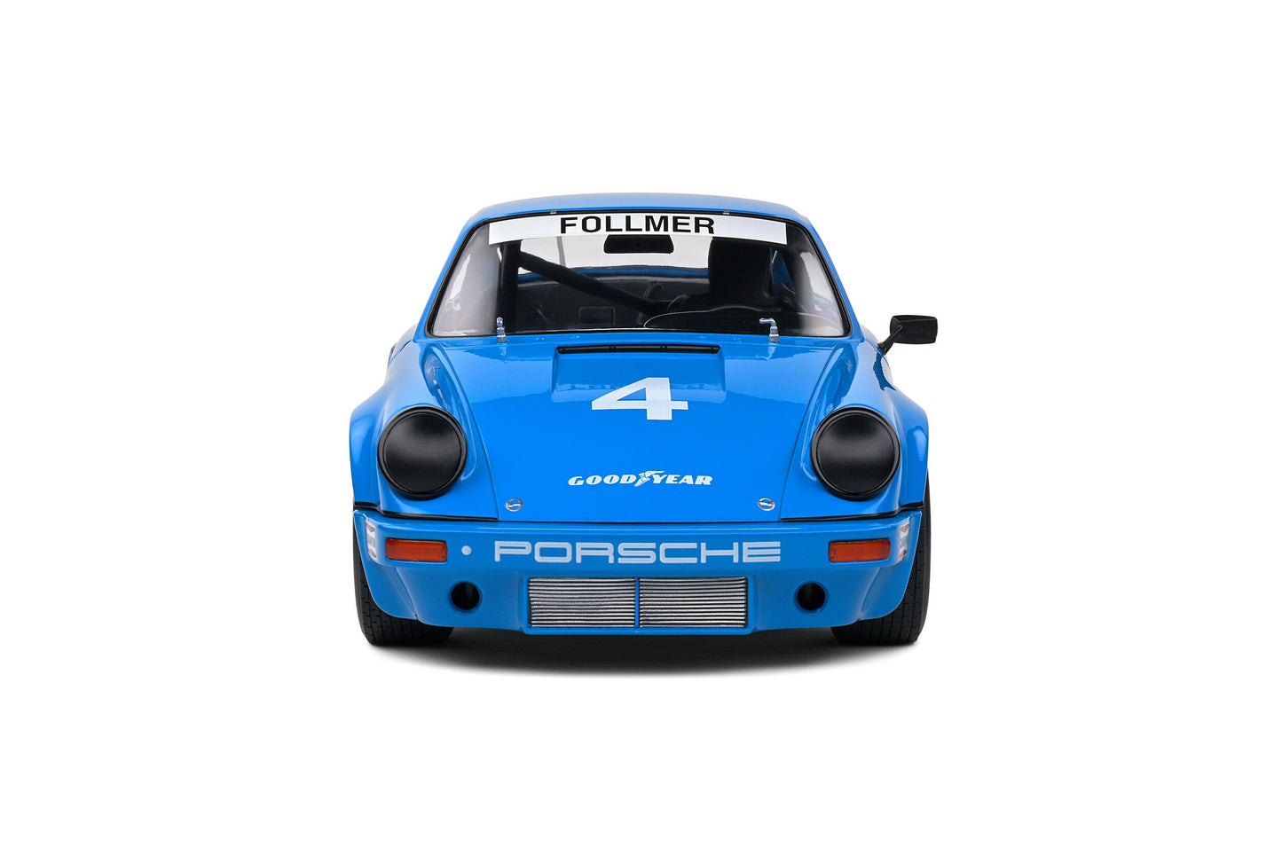Solido 1974 Porsche 911 IROC Riverside No 4 Follmer IROC Blue 1:18