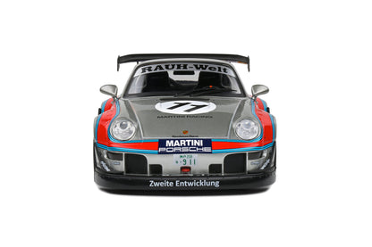 Solido 2020 Porsche 993 RWB Bodykit No 11 Martini Racing Livery Coupe Silver Red Blue 1:18