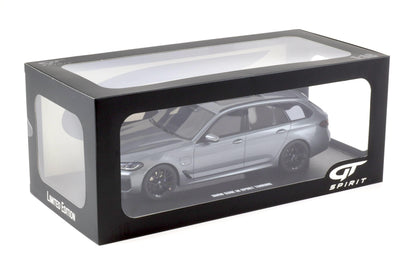 GT Spirit 2023 BMW 530E (G60) Xdrive M Sport Touring Wagon Grey Metallic 1:18