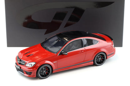 GT Spirit 2014 Mercedes Benz C63 AMG Edition 507 Coupe Fire Opal Red 1:18