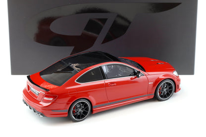GT Spirit 2014 Mercedes Benz C63 AMG Edition 507 Coupe Fire Opal Red 1:18