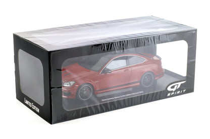 GT Spirit 2014 Mercedes Benz C63 AMG Edition 507 Coupe Fire Opal Red 1:18