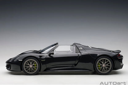 AUTOart Porsche 918 Spyder Weissach Package, Basaltschwarzmetallic (Black Metallic) 1:12