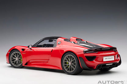 AUTOart Porsche 918 Spyder Weissach Package Guards Red 1:12