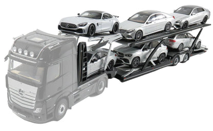 NZG Trailer for Actros 2 1863 Gigaspace 2018 Truck Car Transporter 1:18