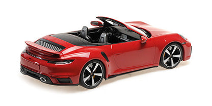 Minichamps 2020 Porsche 911 992 Turbo S Cabriolet Guards Red 1:18