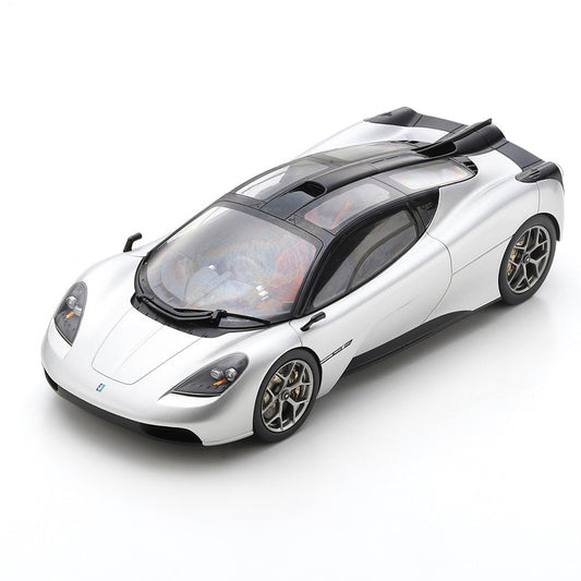 Schuco Gordon Murray T50 Silver 1:18 WITH DISPLAY CASE