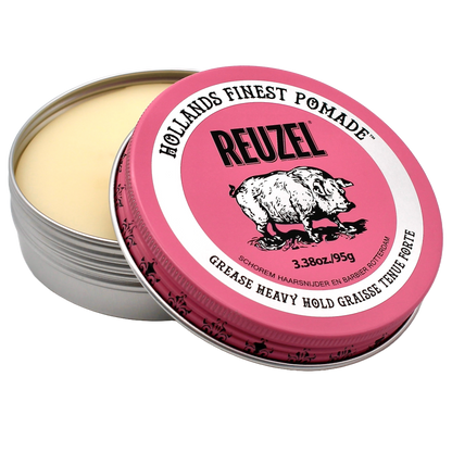 Reuzel Pink Pomade Grease Oil Based Medium Shine Strong Hold