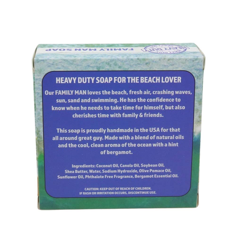 Seriously Shea Family Man Heavy Duty Soap, Ocean Breeze & Bergamot