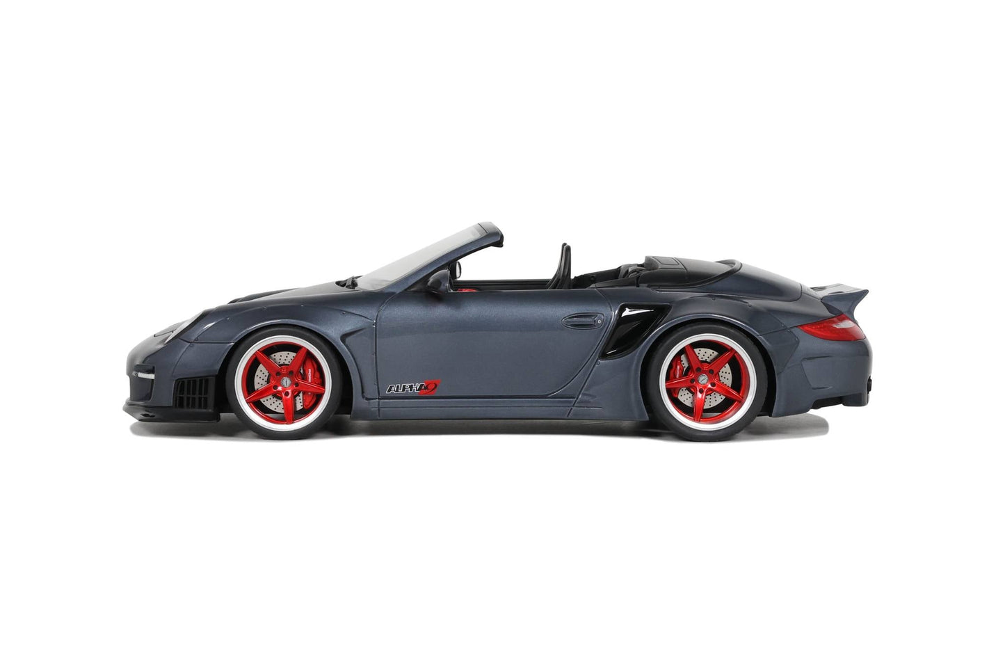 GT Spirit 2016 Porsche 911 997 Cabriolet LB Works Grey w/ Red Wheels 1:18