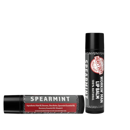 Seriously Shea Workin' Man Lip Balm Spearmint 100% Natural