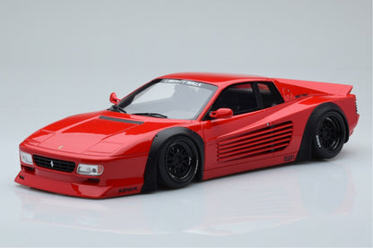 GT Spirit Ferrari 512 TR Testarossa LBWK Liberty Walk Rosso Corsa 1:18 Resin