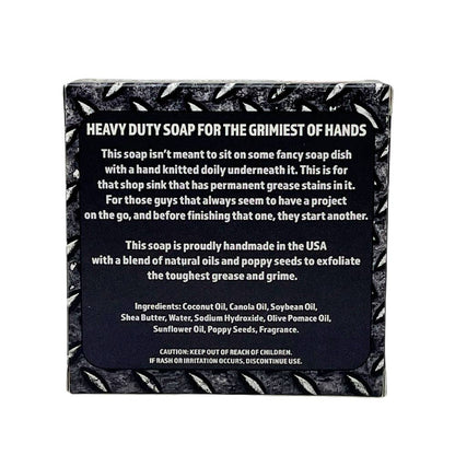 Seriously Shea Workin' Man Heavy Duty Soap, Orange Citrus & Poppy Seeds