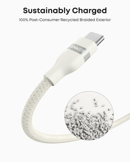 Anker USB-A to USB-C Cable (3 ft / 6 ft, Upcycled-Braided)
