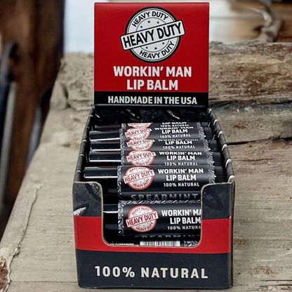 Seriously Shea Workin' Man Lip Balm Spearmint 100% Natural