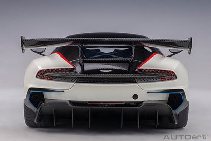 AUTOart 2019 Aston Martin Vulcan Stratus White w/ Blue & Red Stripes 1:18