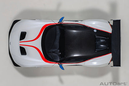 AUTOart 2019 Aston Martin Vulcan Stratus White w/ Blue & Red Stripes 1:18