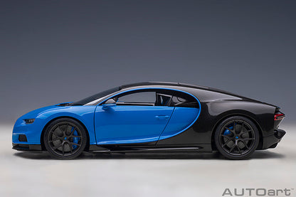 AUTOart 2019 Bugatti Chiron Sport French Racing Blue & Carbon Fiber 1:18