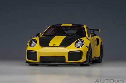 AUTOart Porsche 911 991.2 GT2 RS w/ Weissach Pkg Racing Yellow 1:18