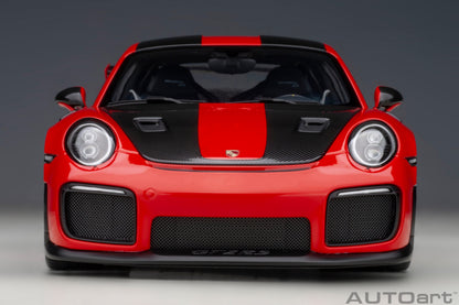 AUTOart Porsche 911 991.2 GT2 RS w/ Weissach Pkg Guards Red 1:18