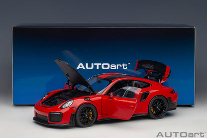 AUTOart Porsche 911 991.2 GT2 RS w/ Weissach Pkg Guards Red 1:18