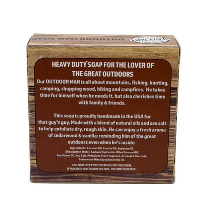 Seriously Shea Outdoor Man Heavy Duty Soap, Cedarwood & Vanilla