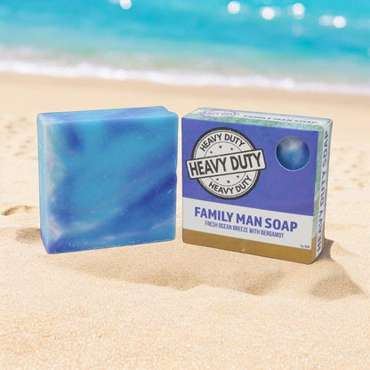 Seriously Shea Family Man Heavy Duty Soap, Ocean Breeze & Bergamot