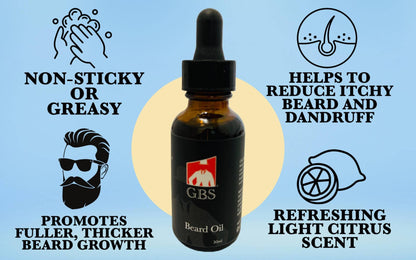 GBS Beard Growth Kit - Gents Fine Grooming Products