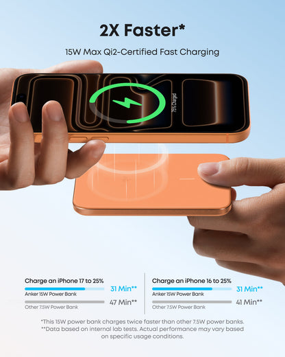 Anker Nano Power Bank (5K, MagGo, Slim)
