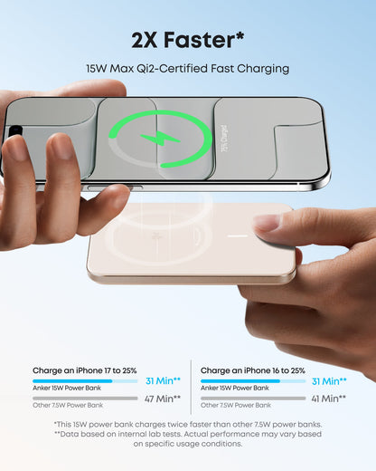 Anker Nano Power Bank (5K, MagGo, Slim)