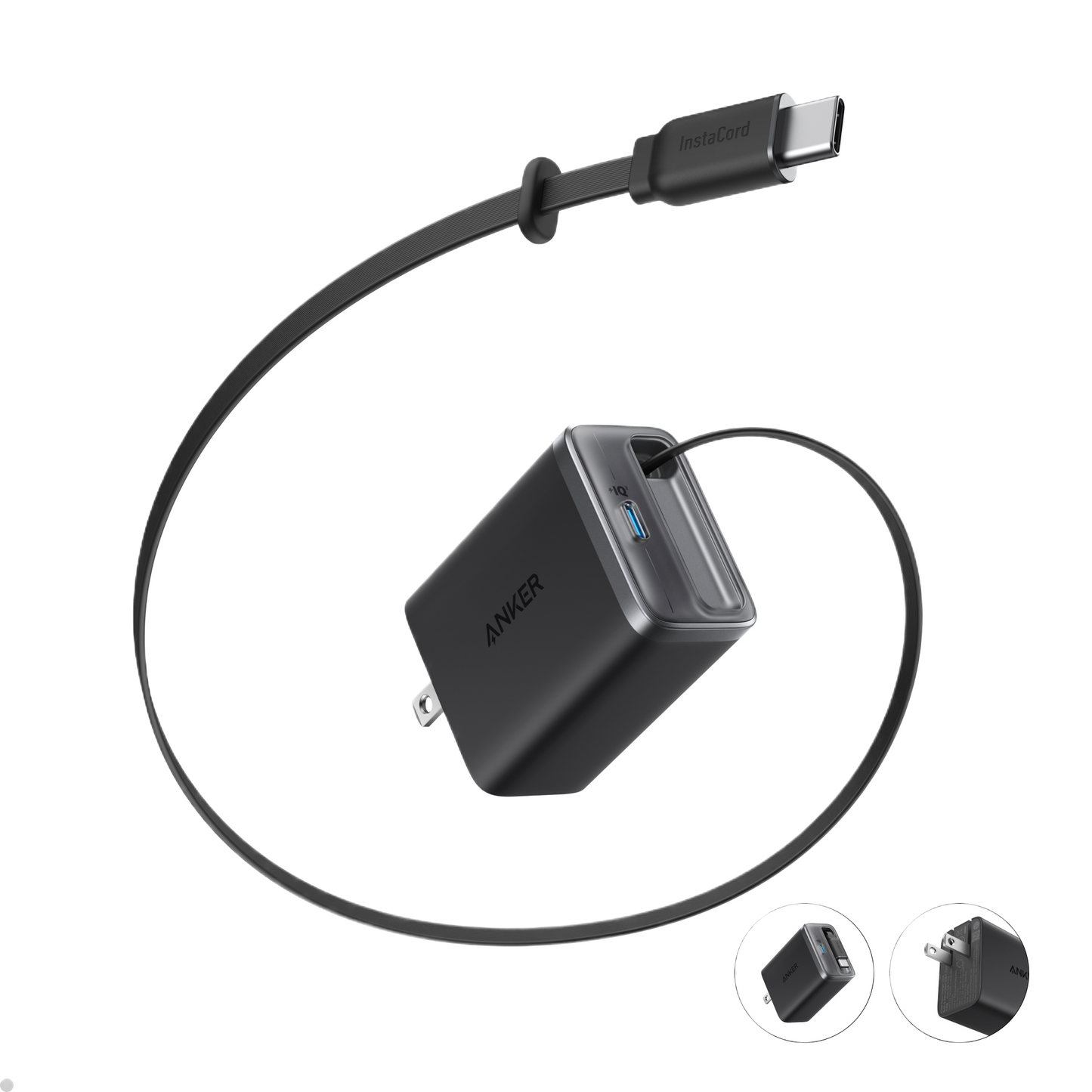 Anker Nano Charger (35W, Built-In Retractable USB-C Cable)
