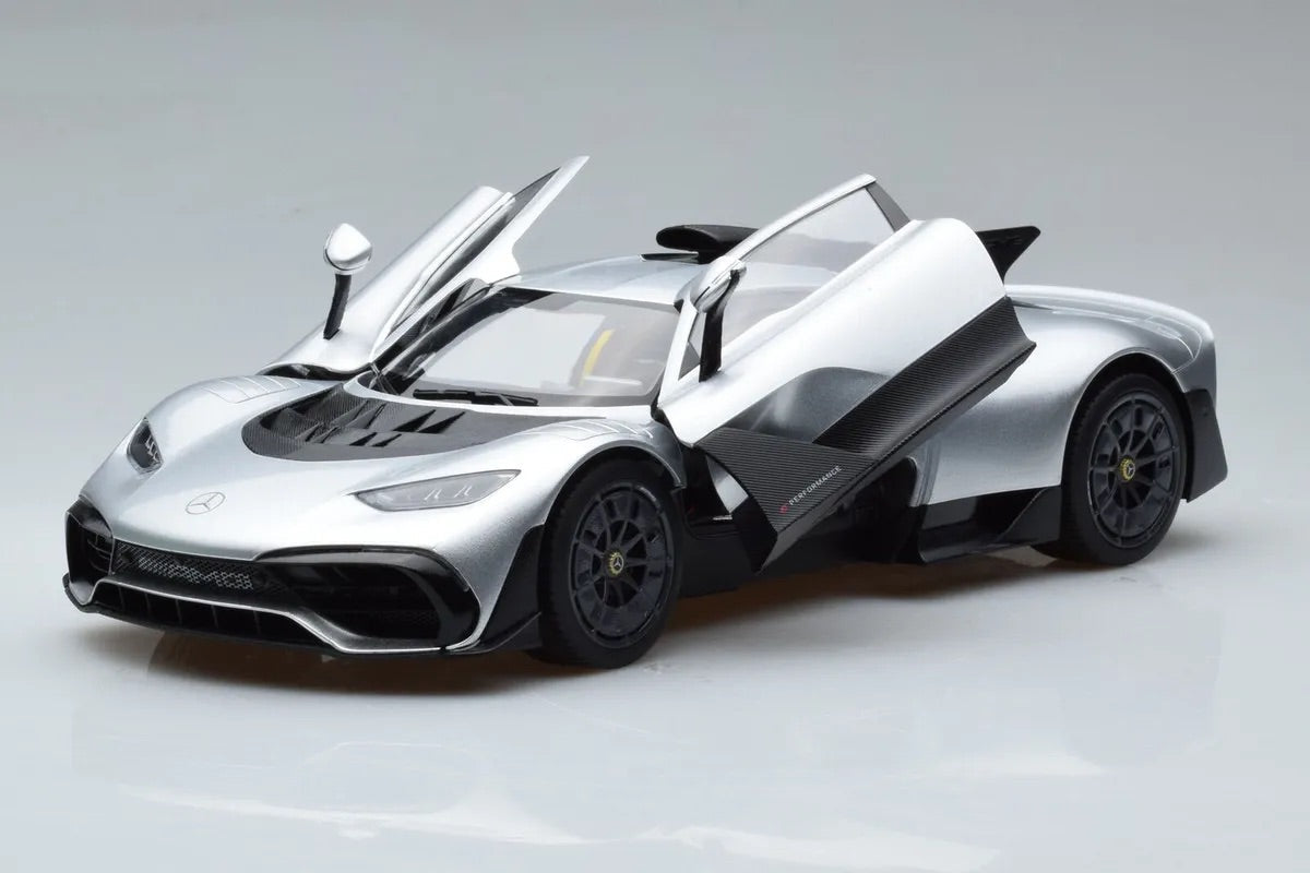 NZG 2022 Mercedes Benz One AMG (C298) Hightech Silver 1:18 DEALER EDITION