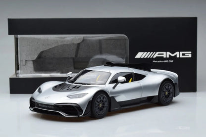 NZG 2022 Mercedes Benz One AMG (C298) Hightech Silver 1:18 DEALER EDITION
