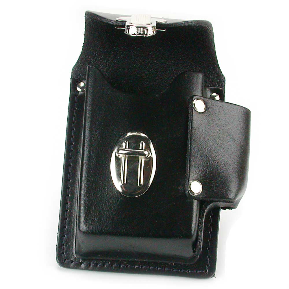 Molded Leather Cigarette Case - Black