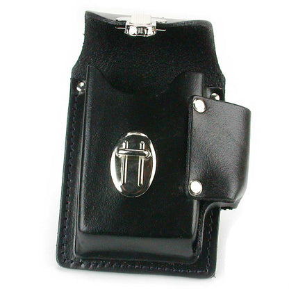 Molded Leather Cigarette Case - Black