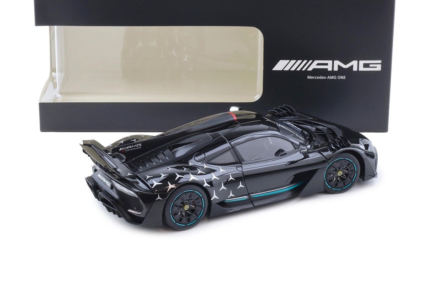 NZG 2022 Mercedes Benz One AMG (C298) Race Version Obsidian Black 1:18 DEALER EDITION