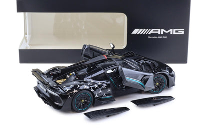 NZG 2022 Mercedes Benz One AMG (C298) Race Version Obsidian Black 1:18 DEALER EDITION