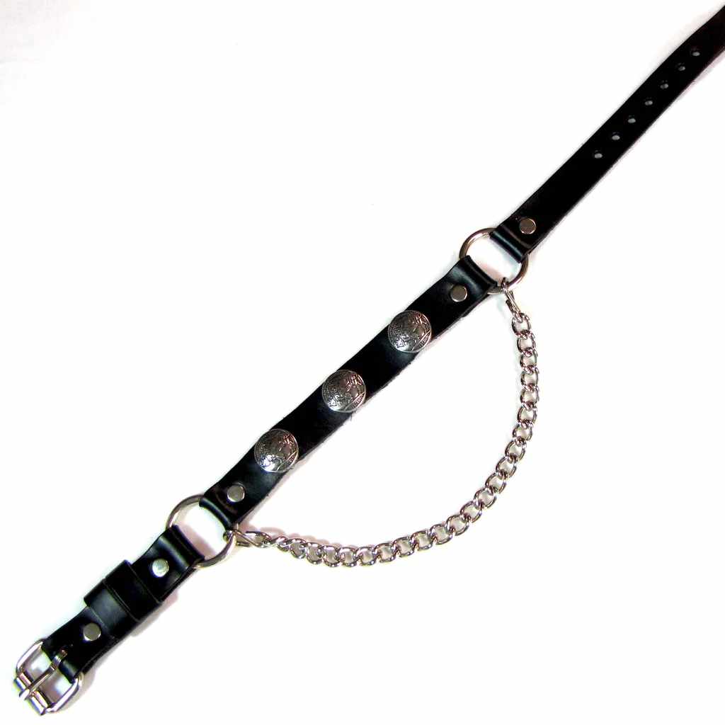 Boot Chain with 3 Buffalo Nickel Conchos One Pair