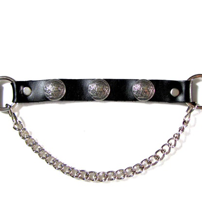Boot Chain with 3 Buffalo Nickel Conchos One Pair
