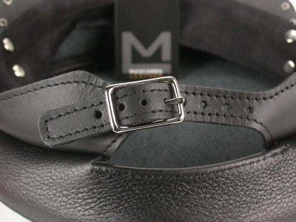 Flat Top Biker Cap With Chain
