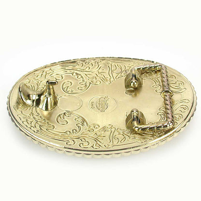 Embroidered Belt Buckle - Pot Cannabis Marijuana Leaf