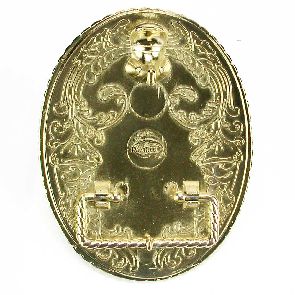 Gold Belt Buckle with USA Lettering