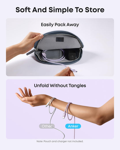 Anker USB-A to USB-C Cable (3 ft / 6 ft, Upcycled-Braided)