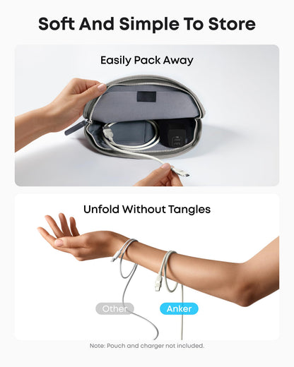 Anker USB-A to USB-C Cable (3 ft / 6 ft, Upcycled-Braided)
