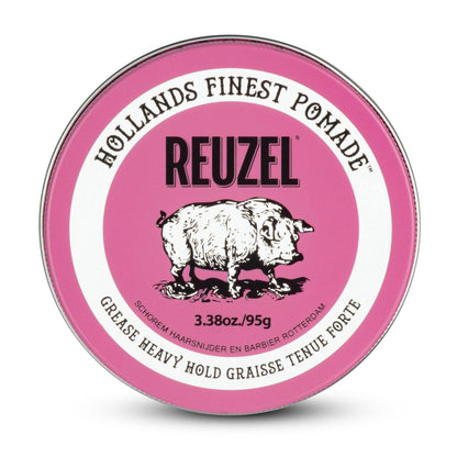 Reuzel Pink Pomade Grease Oil Based Medium Shine Strong Hold
