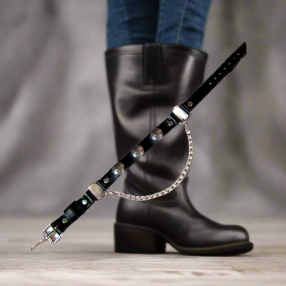 Boot Chain with 3 Buffalo Nickel Conchos One Pair