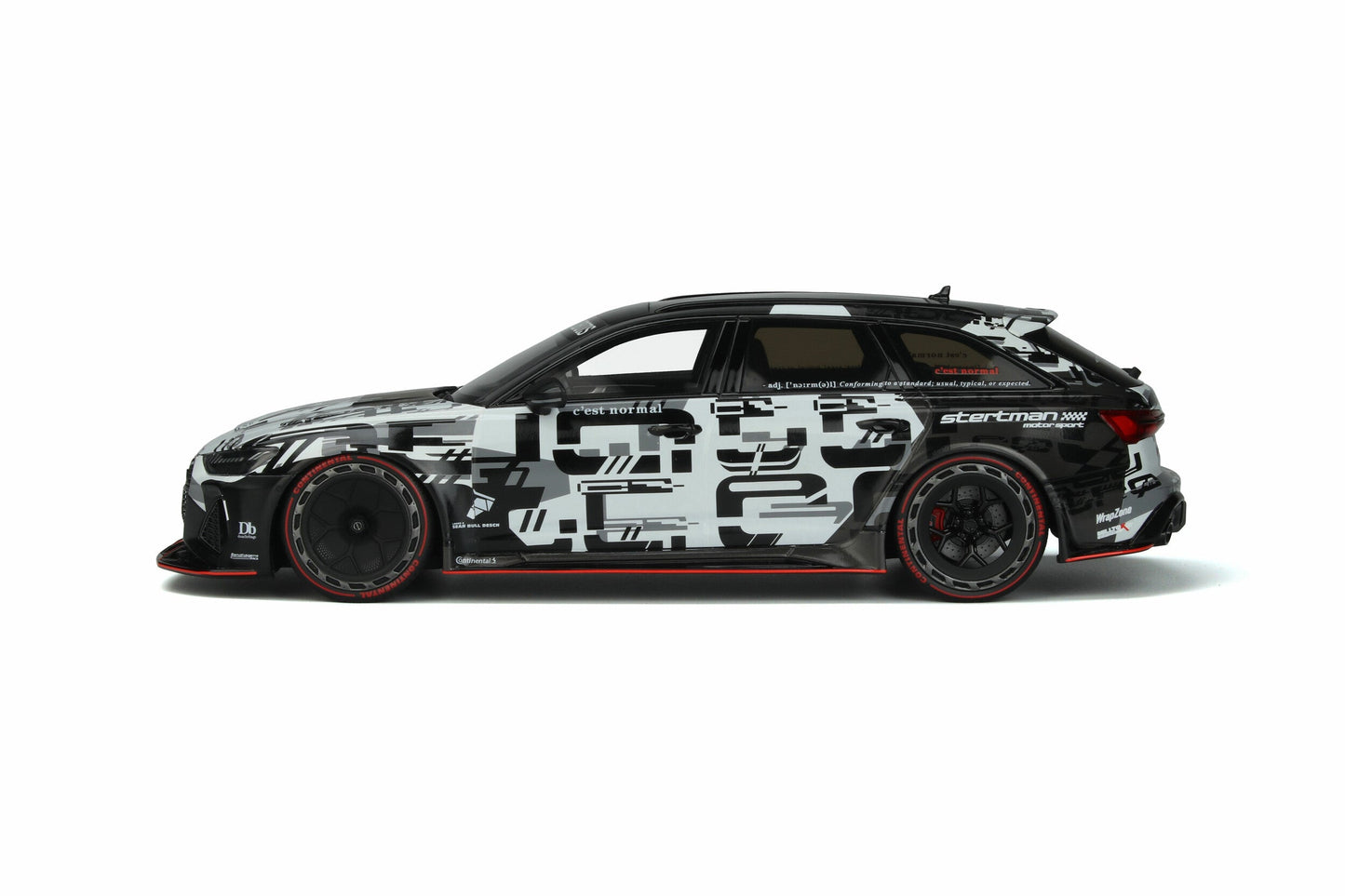 GT Spirit 2020 Audi RS6 Avant C8 Jon Olsson's Leon Black & White Camo 1:18 Resin